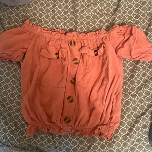 Strapless with sleeves crop top